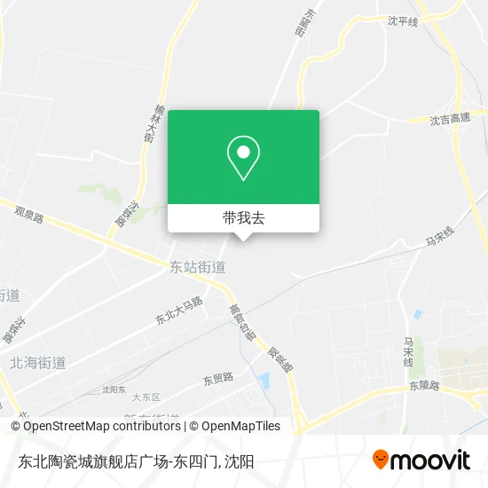 东北陶瓷城旗舰店广场-东四门地图