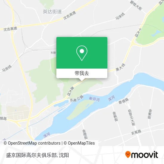 盛京国际高尔夫俱乐部地图