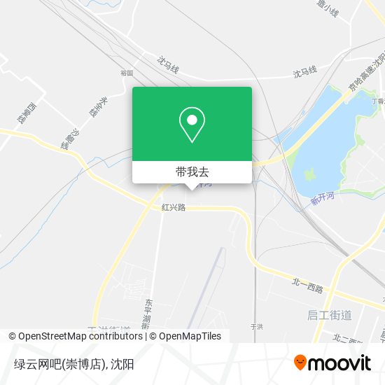 绿云网吧(崇博店)地图