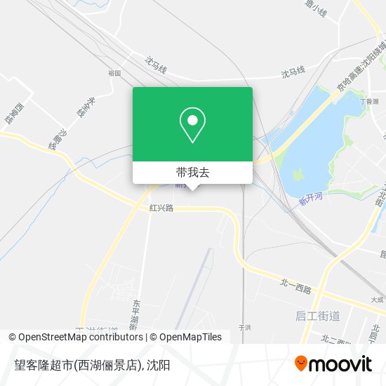 望客隆超市(西湖俪景店)地图