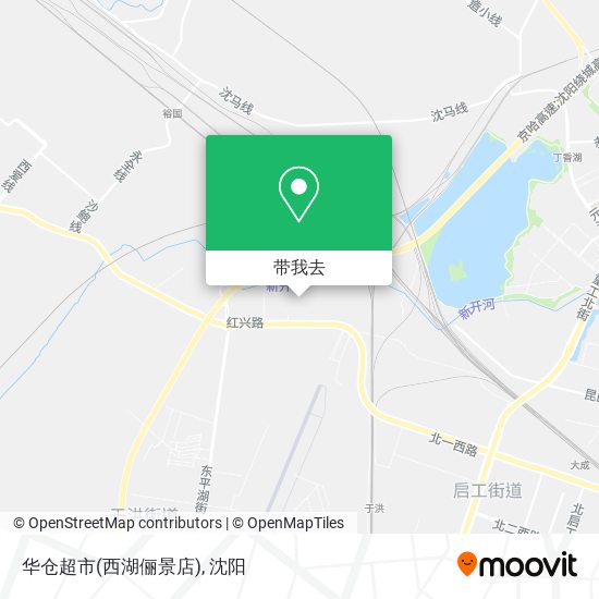 华仓超市(西湖俪景店)地图