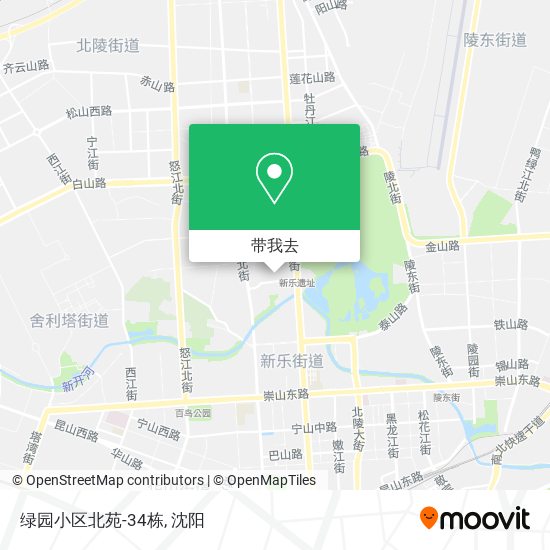 绿园小区北苑-34栋地图