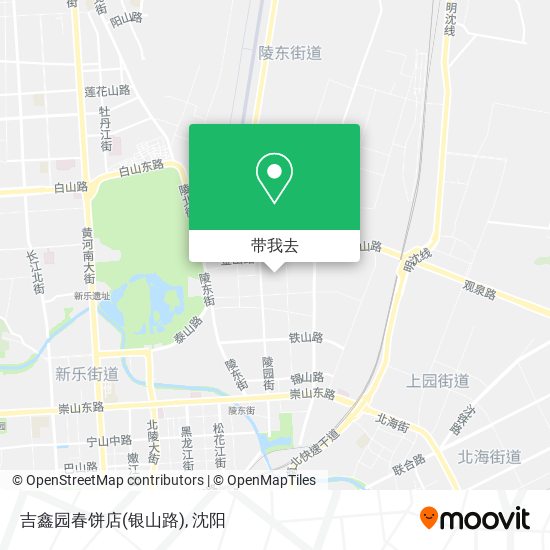 吉鑫园春饼店(银山路)地图