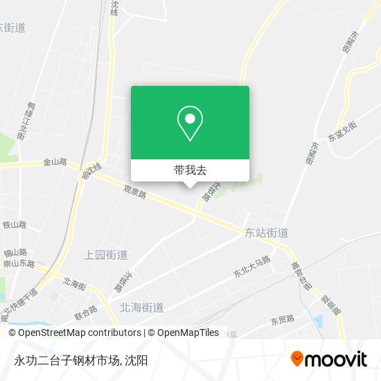 永功二台子钢材市场地图