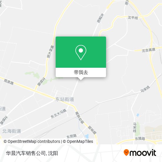华晨汽车销售公司地图