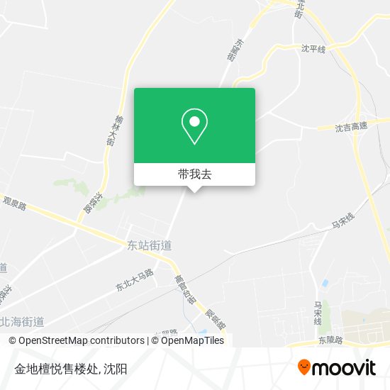金地檀悦售楼处地图