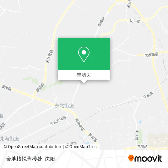 金地檀悦售楼处地图