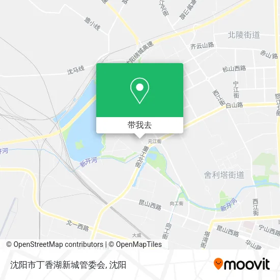 沈阳市丁香湖新城管委会地图
