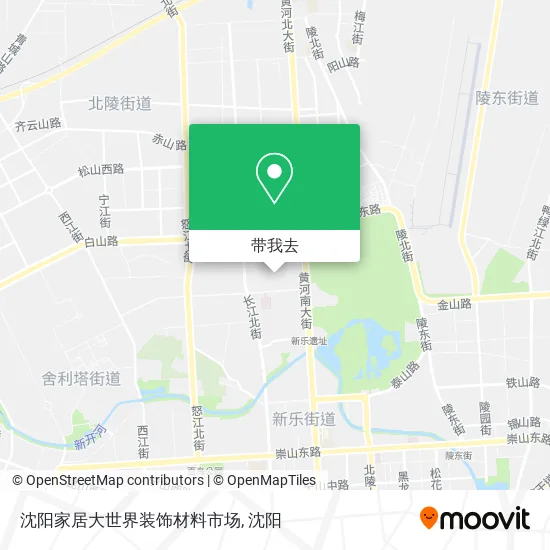 沈阳家居大世界装饰材料市场地图