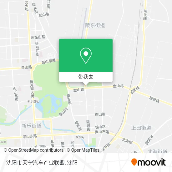 沈阳市天宁汽车产业联盟地图