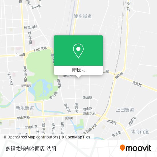 多福龙烤肉冷面店地图