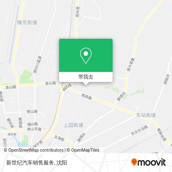 新世纪汽车销售服务地图
