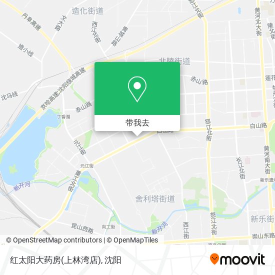 红太阳大药房(上林湾店)地图