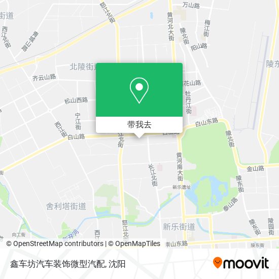 鑫车坊汽车装饰微型汽配地图