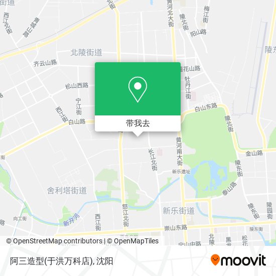 阿三造型(于洪万科店)地图