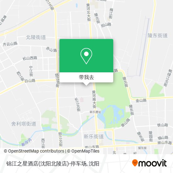 锦江之星酒店(沈阳北陵店)-停车场地图