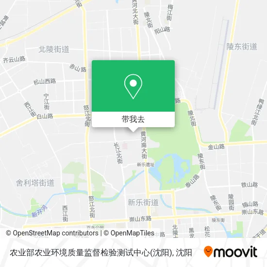 农业部农业环境质量监督检验测试中心(沈阳)地图