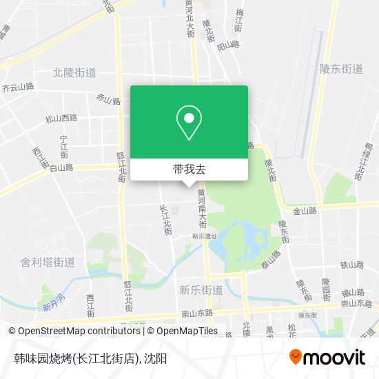 韩味园烧烤(长江北街店)地图