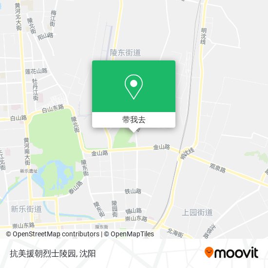 抗美援朝烈士陵园地图