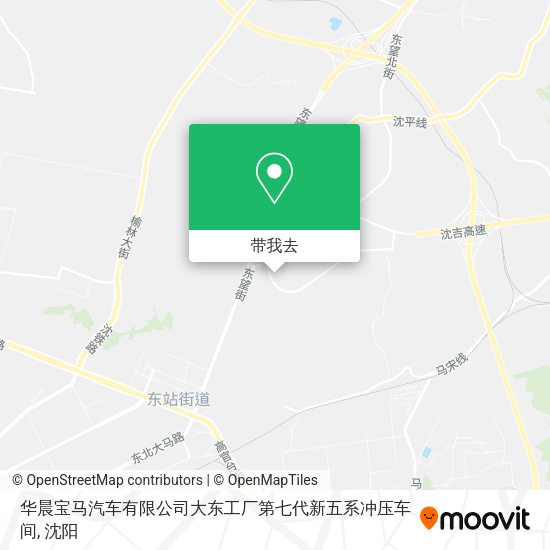 华晨宝马汽车有限公司大东工厂第七代新五系冲压车间地图