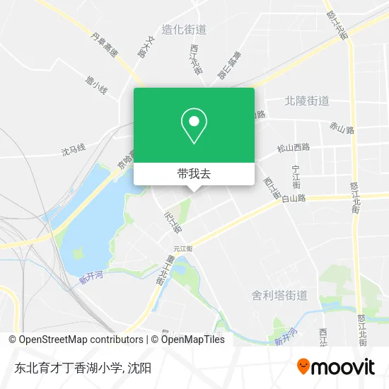 东北育才丁香湖小学地图