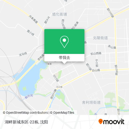 湖畔新城东区-22栋地图