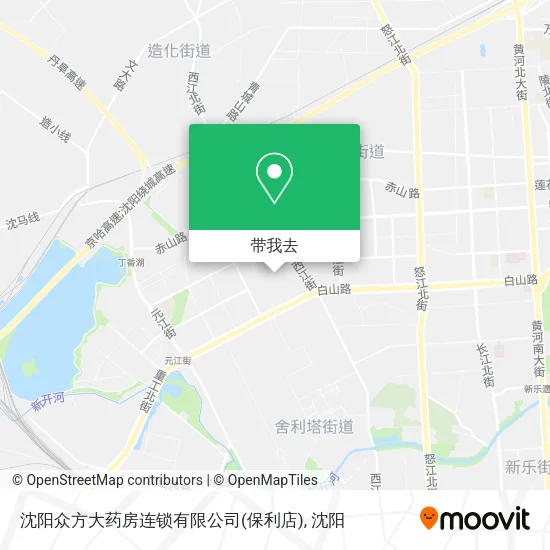 沈阳众方大药房连锁有限公司(保利店)地图