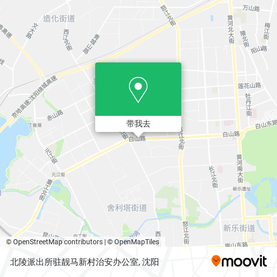北陵派出所驻靓马新村治安办公室地图