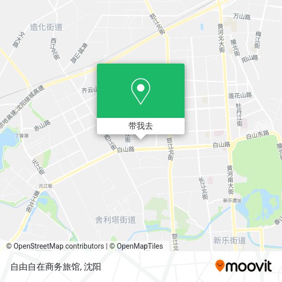 自由自在商务旅馆地图