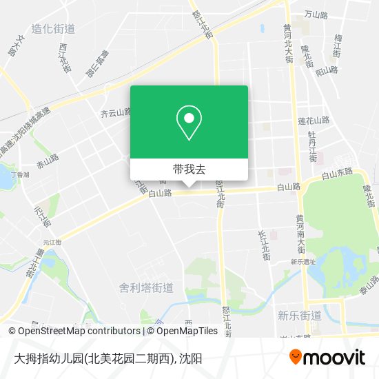大拇指幼儿园(北美花园二期西)地图