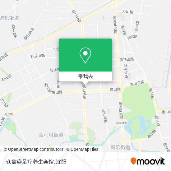 众鑫焱足疗养生会馆地图
