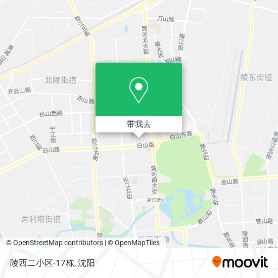 陵西二小区-17栋地图