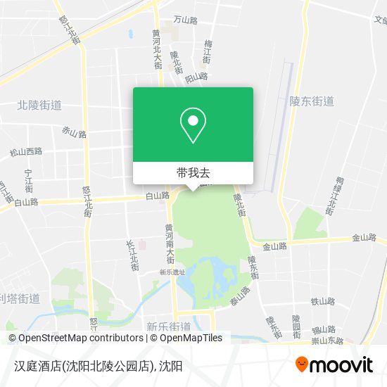 汉庭酒店(沈阳北陵公园店)地图