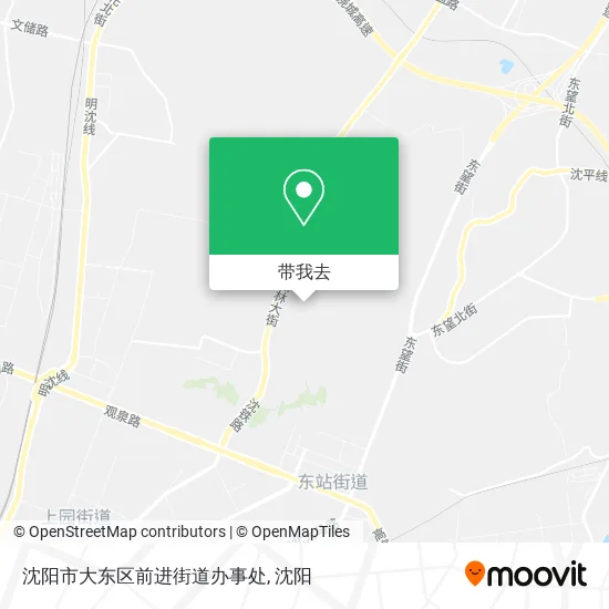 沈阳市大东区前进街道办事处地图