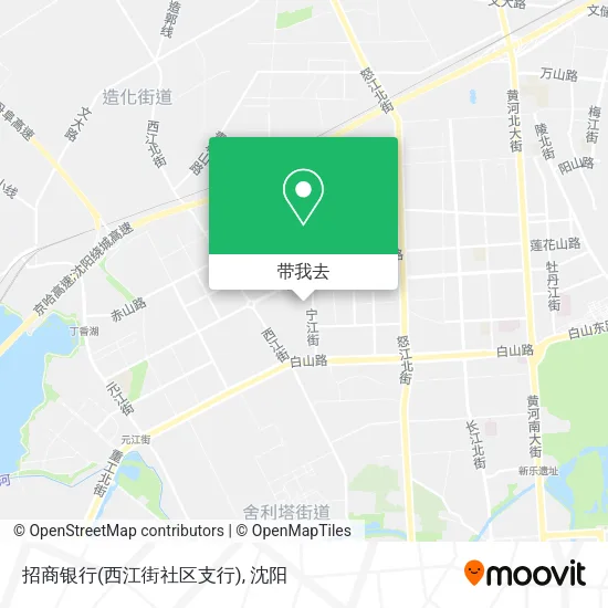 招商银行(西江街社区支行)地图
