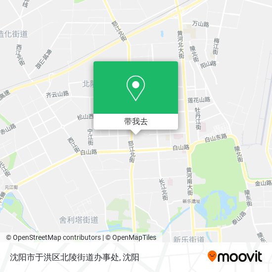 沈阳市于洪区北陵街道办事处地图
