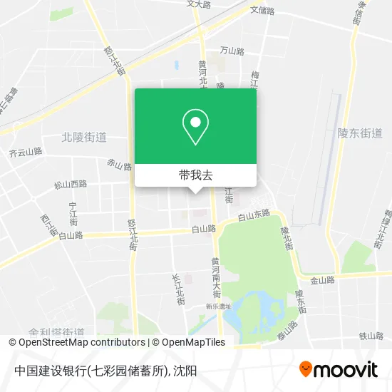 中国建设银行(七彩园储蓄所)地图