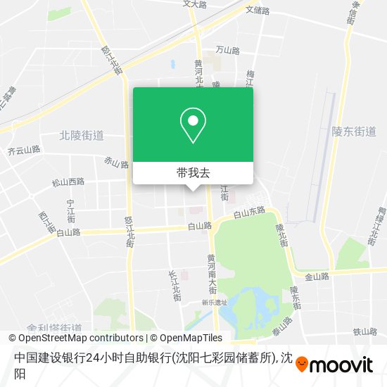 中国建设银行24小时自助银行(沈阳七彩园储蓄所)地图