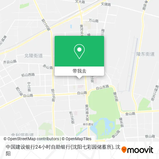 中国建设银行24小时自助银行(沈阳七彩园储蓄所)地图