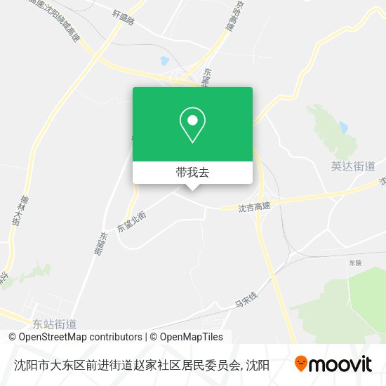 沈阳市大东区前进街道赵家社区居民委员会地图