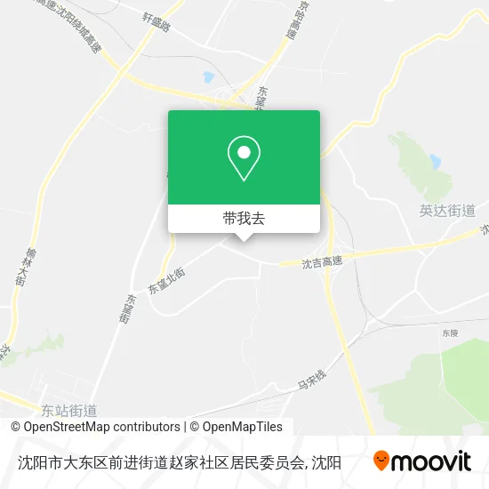 沈阳市大东区前进街道赵家社区居民委员会地图