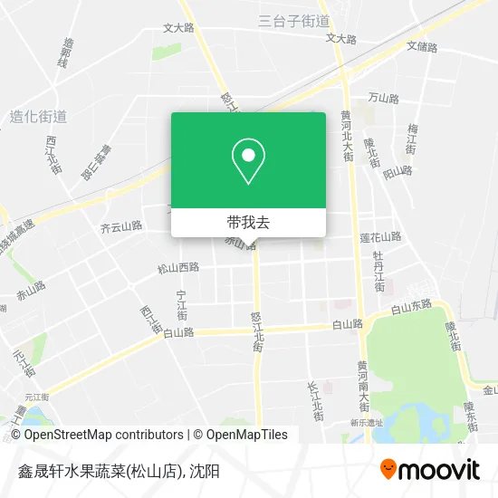 鑫晟轩水果蔬菜(松山店)地图