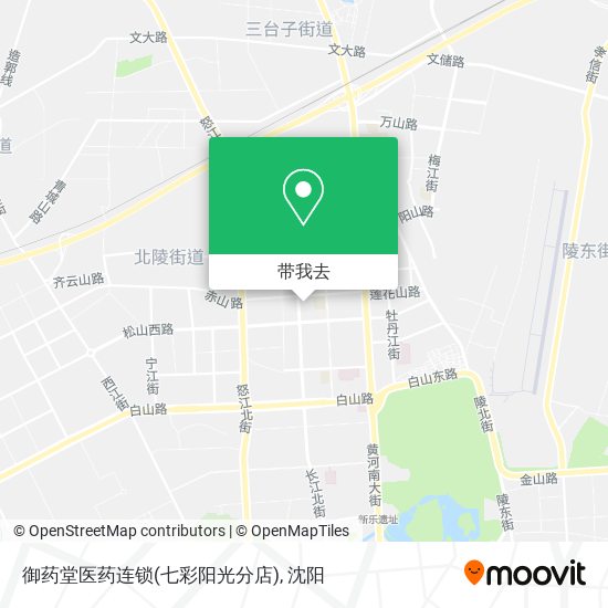 御药堂医药连锁(七彩阳光分店)地图