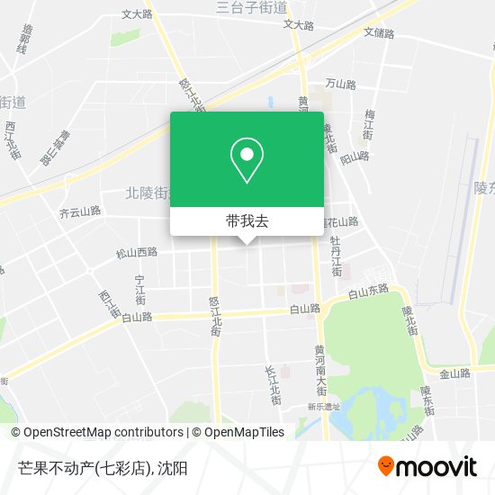 芒果不动产(七彩店)地图