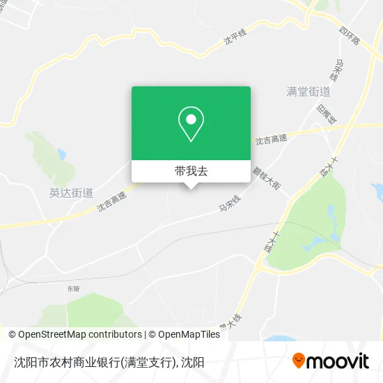 沈阳市农村商业银行(满堂支行)地图