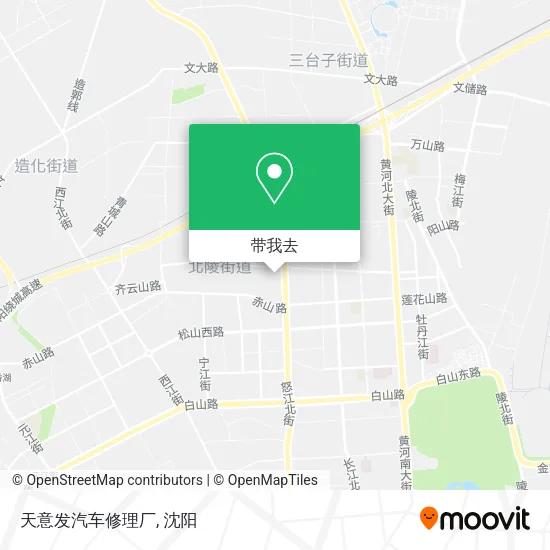 天意发汽车修理厂地图