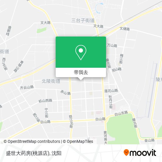 盛世大药房(桃源店)地图