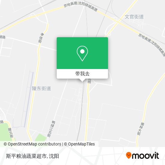 斯平粮油蔬菜超市地图