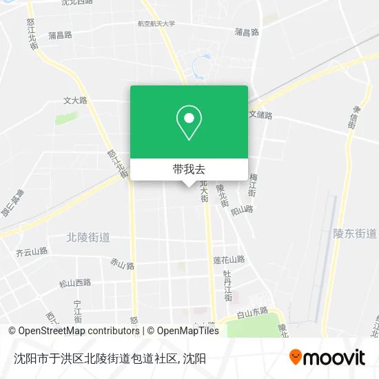 沈阳市于洪区北陵街道包道社区地图