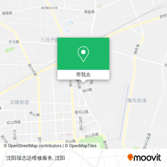 沈阳瑞志达维修服务地图